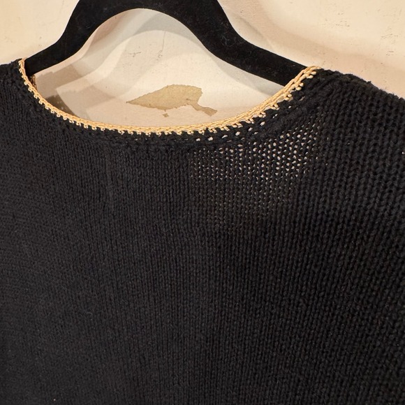 Vintage Y2K Embroidered Cardigan Sweater L Black New Year's Eve Party Fireworks - Picture 8 of 13